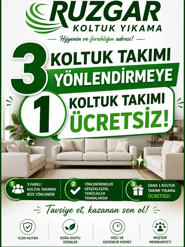 Yönlendirme Kampanyası - Rüzgar Koltuk Yıkama Çanakkale