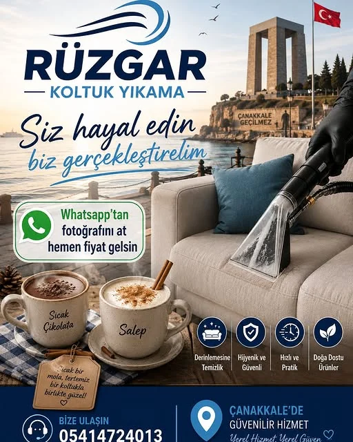 Çanakkale Hizmet - Rüzgar Koltuk Yıkama Çanakkale